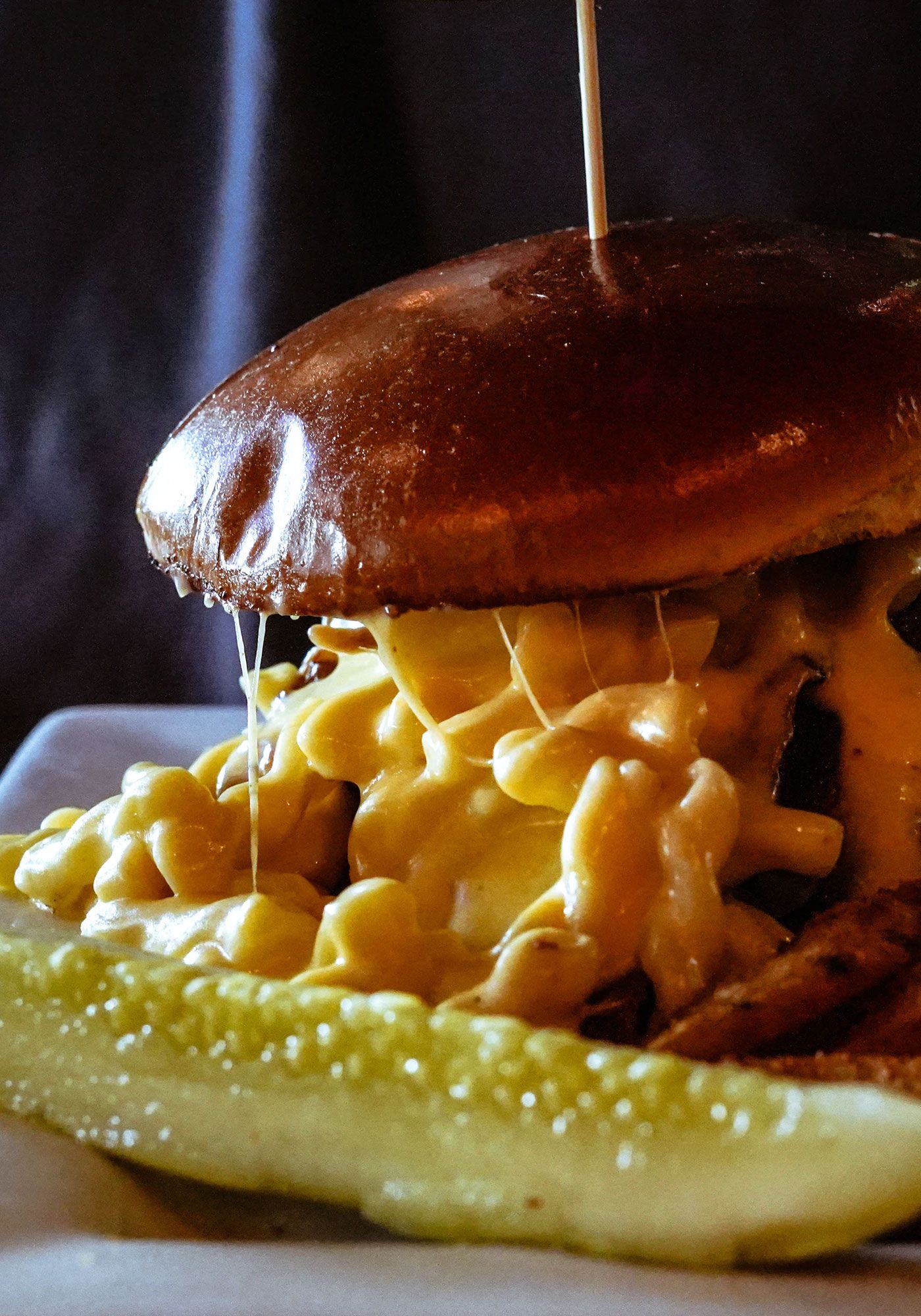 The Mac’n’Cheese Burger mac-n-cheese